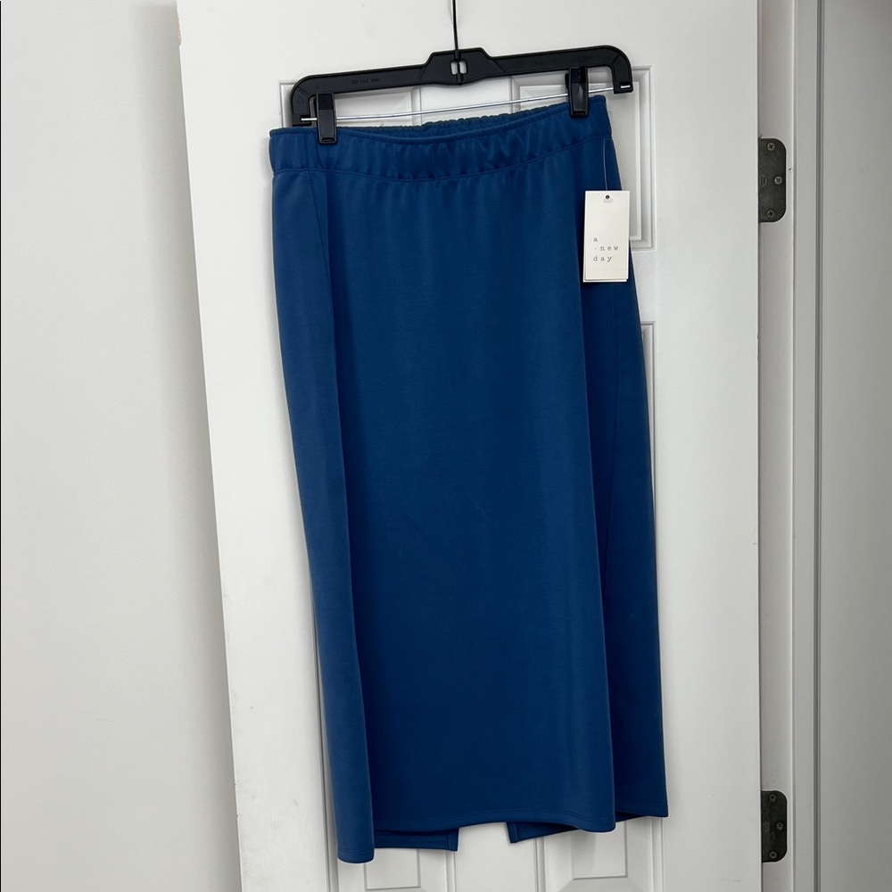 a new day Deep Blue Pencil Skirt